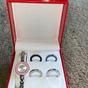 Coach watch changeable bezel